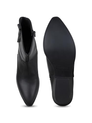 Inc.5 Womens Black Casual Solid Round Toe Ankle Boots