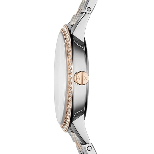 Armani Exchange Womens 30 mm Lola Silver Dial Stainless Steel Analog Watch - AX5542