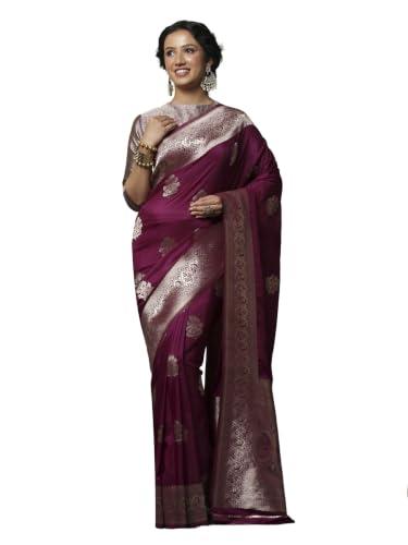 Meena Bazaar Women's Cotton Saree | Soft Lightweight Pure Cotton Saree | Comfortable Traditional Ethnic for Daily, Office, Festival & Casual Occasions