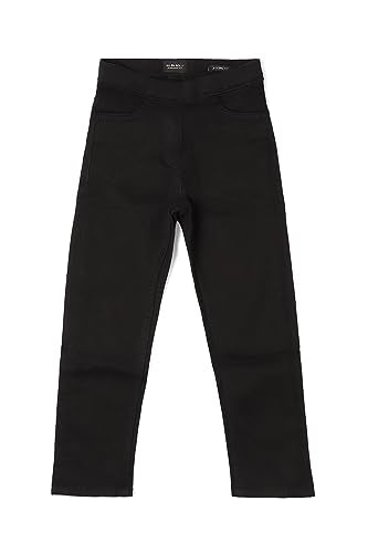 Girls Black Regular Fit Jeans