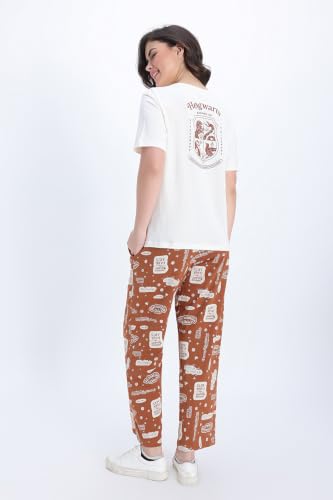 Zivame Harry Potter Knit Cotton Loungewear Set - Caremal CAF, L