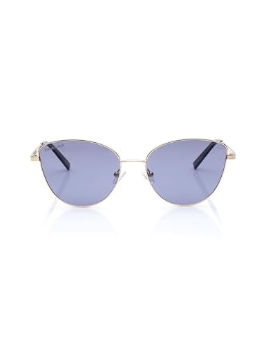 Fastrack Purple Colored Metal Frame CatEye Shaped Polarized Sunglasses for Women