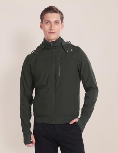 U.S. Polo Assn. Men's A-Line Coat (USJCK0409_Olive