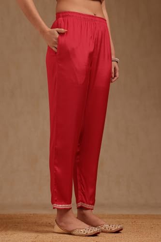 Soch Women's Dola Silk Salwar Suit Set (SMUA5CD2315_Blush Pink