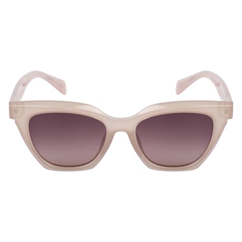 KILLER Women's Sunglass, Cat-Eye Shaped Acetate Frame Polarized Lens Sunglasses Case For Women, Girls, 100% UV Lens Sunglasses, Frame Color - Beige, Lens - Brown
