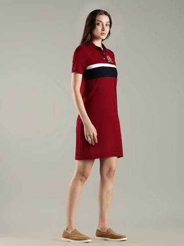 Cotton Polo Collar T-Shirt Dress