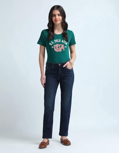 U.S. POLO ASSN. Women's Slim fit Jeans (UWAW24JEN219_Blue