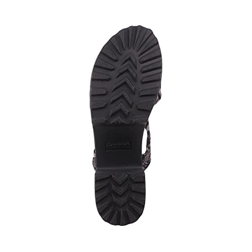 Metro Womens Synthetic Black Sandals (Size (5 UK (38 EU))