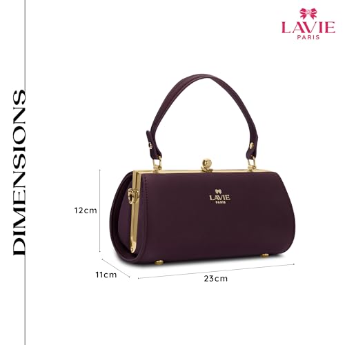 LAVIE PARIS Women's Dorie Frame Satchel Bag | Satchel Handbag for Work | Ladies Purse | Stylish Shoulder Bag | Gift for Women