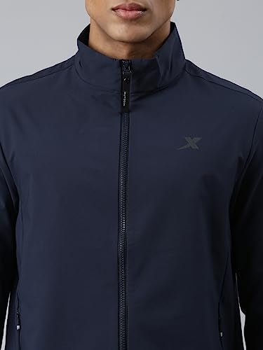 XTEP Men's Outdoor Jacket with Lightweight | Quick-Dry | Quick-Dry Lining | Late Blue | XS | Easy Care