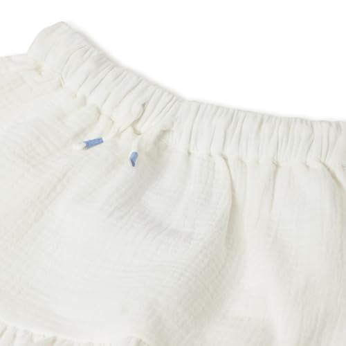 United Colors of Benetton Embroidered Regular Fit Ruffled Skirt (Size: 2-3 Years)-25P444HZG016G101 White