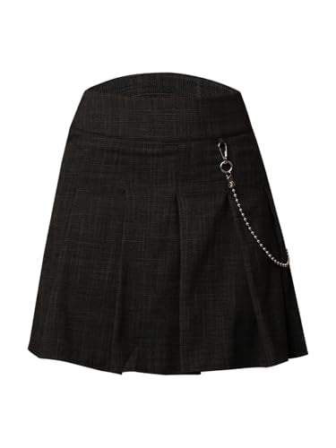 ONLY Women Solid Regular Fit Casual Black A-line Skirt