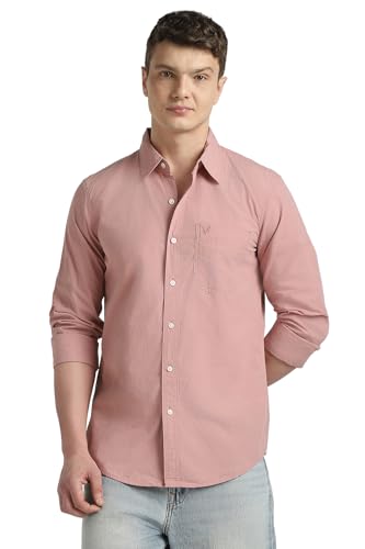 American Eagle AE Everyday Slim Fit Button-Up Shirt Pink