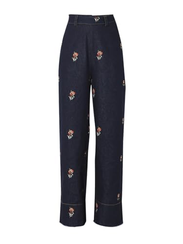 ONLY Women's Straight Jeans (9021519-Dark Blue Denim_Dark