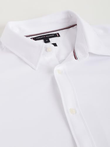 Tommy Hilfiger Solid Regular-Fit Woven Shirt White