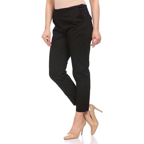 Rangriti Women's Parallel Bottom (134070_Black_Small)