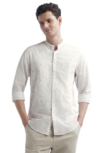 Peter England Men's Slim Fit Shirt (PCSFLSLPB69331_White