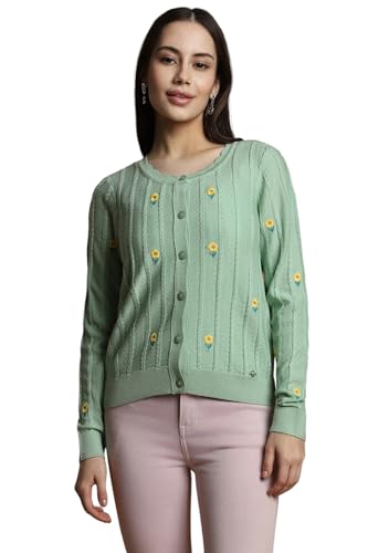 Allen Solly Womne's Sweaters Green