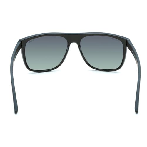 IRUS 100% UV protected Gradient Polarized sunglasses for Men with Black Polycarbonate frame and Green colored lens