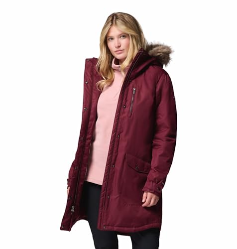 Columbia Women Maroon OmniHeat Reflective Suttle Mountain Insulated Jacket, 2XL