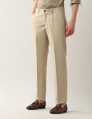 Arrow New York Men's Regular Pants (ANAJTR2255_Beige