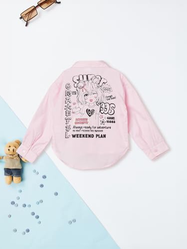 Max Girl's Regular Fit Shirt (S725CPP01_Pink