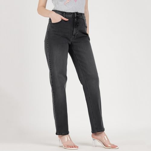 GUESS Tourmaline Mid Solid High Rise Jeans Black