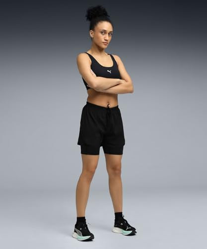 PUMA | Women's Ultra-Light 2-in-1 Running Shorts | Black | XS