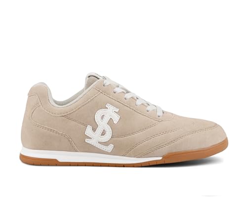 LOUIS STITCH Women’s Beige Casual Lightweight Sneakers | Ortholite Cushioned Comfort | Dual-Color TPR Sole | Lightweight & Comfortable Casual Lace-Up Shoes | LSD-SNK-NBL-BG | UK-5
