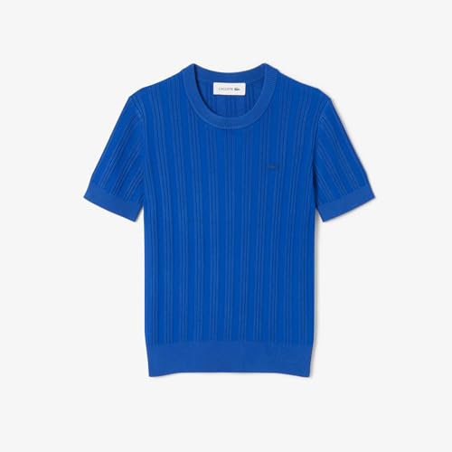 Lacoste Short Sleeved Rib Knit Sweater