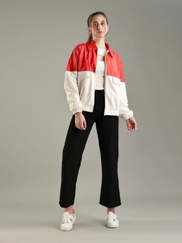 Tommy Hilfiger Women's A-Line Coat (F24HWOT077-XS_Fierce Red/Calico