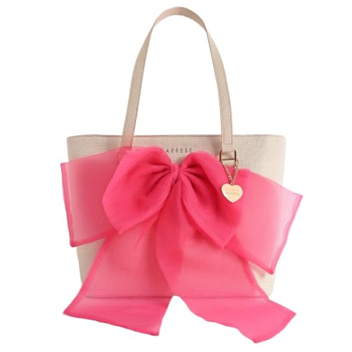 Caprese X Emily in Paris Ellen Large Tote Shoulder Bag for Women with Multi-Compartment Interior, Handbag for Work, Travel & Occasion& Exclusive Parisian Metal Charm