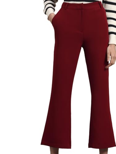 VERO MODA Womens Bootcut Pants Rust