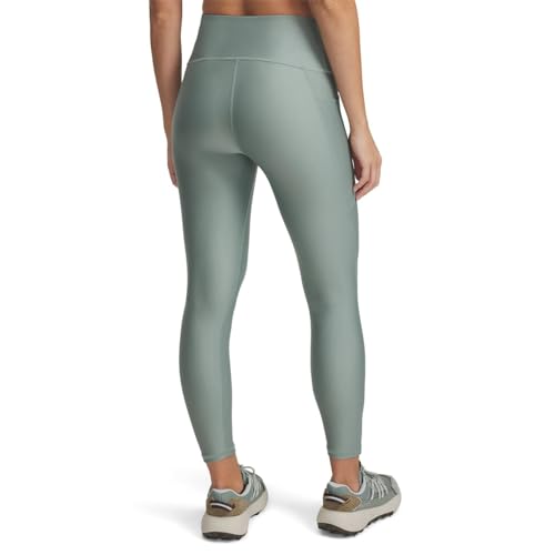 Under Armour womens Heatgear Armour High Waisted Ankle No-slip Leggings Leggings, (349) Silica Green / / White, M