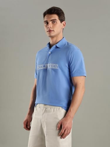 Tommy Hilfiger Embroidered Logo Regular-Fit Cotton Polo T-Shirt