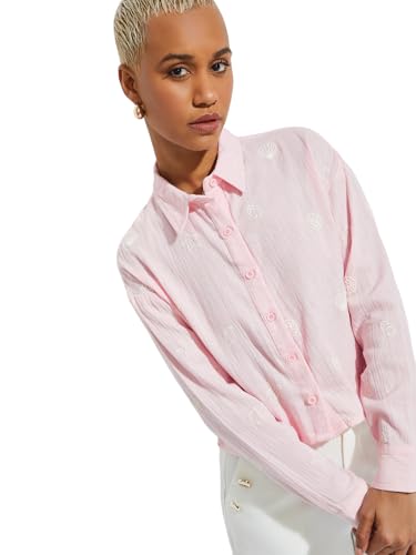 Max URB_N Women Printed Shirt (Pink_XS)
