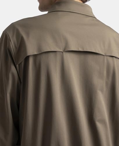 Jockey Groove MZ17 Men's Microfiber Fabric 4 Pocket Full Zip Closure Shacket_Green_S
