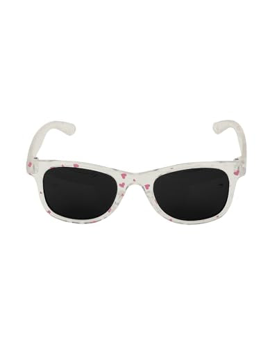 Carlton London Kids Girls White with Pink and UV Protected Lens Sunglass