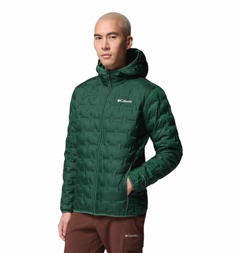 Columbia Men Green HEAT SEAL Delta Ridge II Down Jacket, XL