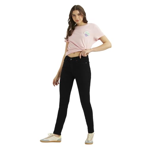 Levi's Women's Mid Rise 711 Skinny Fit Black Jeans