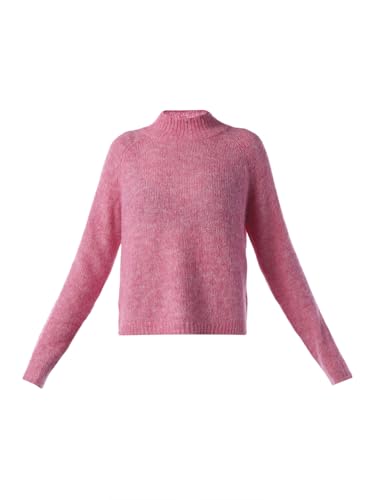 ONLY Women's Solid Regular Fit Pink Sweater