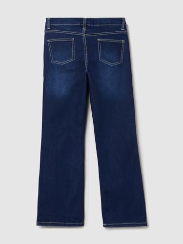 Max Girls Washed Flared Jeans(Blue_9-10 Y,)