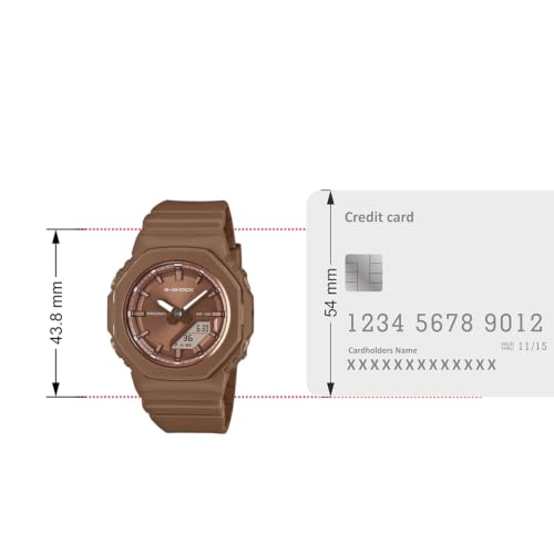 G-Shock Women GMA-P2110B-5ADR Analog Brown Dial Brown Bio-Based Resin Band Watch (G1841)