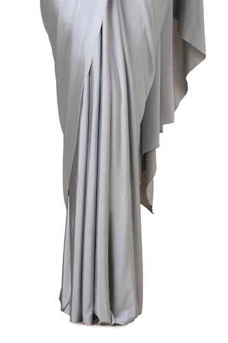 Soch Womens Grey Nylon Blend Saree With Beads