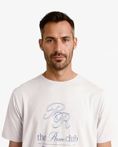 RARE RABBIT Men's Vin Dusky Grey Cotton Plain Regular Fit Half Sleeve Crew Neck T-Shirt