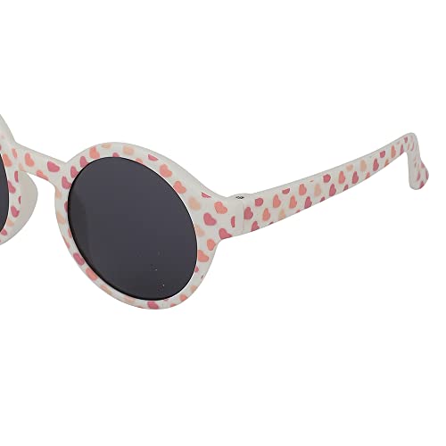 Carlton London Girl's Black Lens & Pink Round Sunglasses