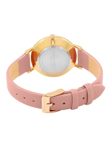 French Connection Analog Pink Dial Women's Leather Watch-Fc20-63E-R