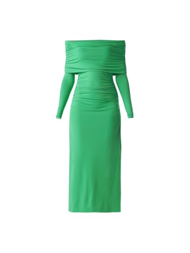 ONLY Women's Solid Bodycon Green Dress
