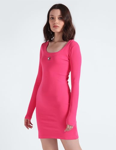 Tommy Hilfiger Womens Pink Color Dress (S)