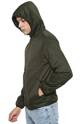 Van Heusen Men's Car Coat (VSJKURGPK96408_Olive_S)